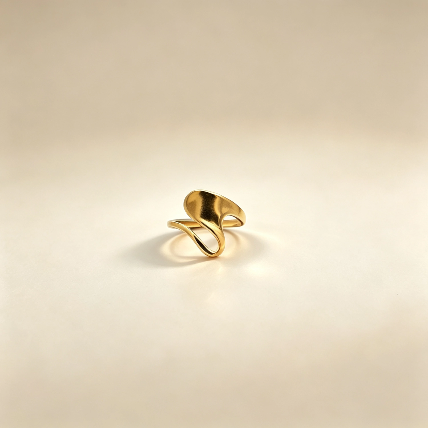image19 Aria Fluid Gold Open Ring - Image 1