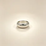 Mirror Polished Silver Dome Ring